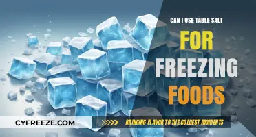 Using Table Salt for Freezing Foods: Safe or Not?