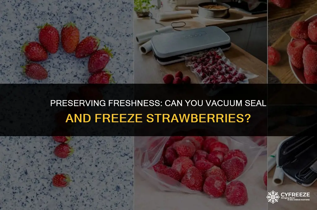 can i vaccumm pac and freeze fresh strawberries