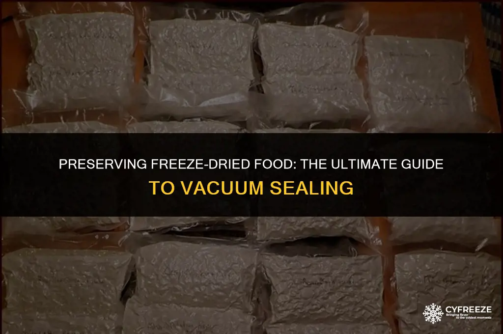 can i vacuum seal freeze dried food