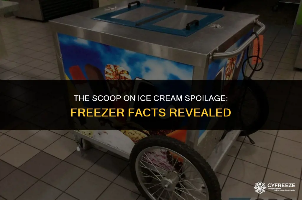 can ice cream spoil in the freezer