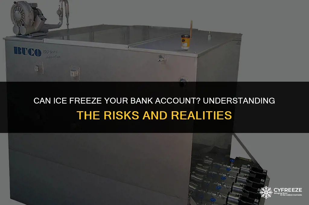 can ice freeze bank account