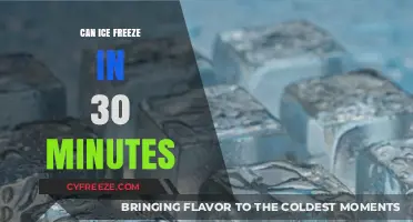 Quick Freeze: Can Ice Form in Just 30 Minutes?