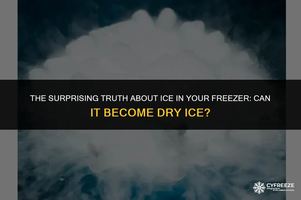 can ice in a freezer become dry ice