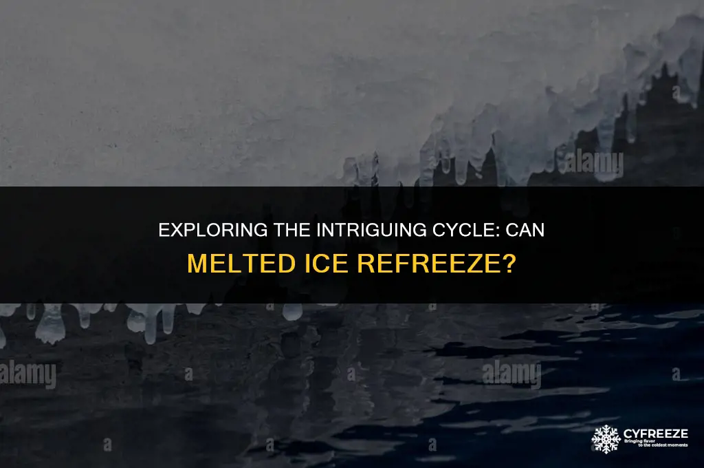 can ice melt freeze