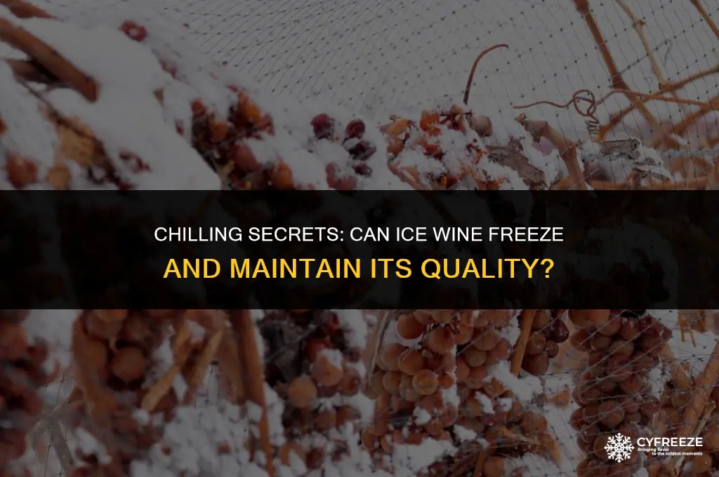 can ice wine freeze