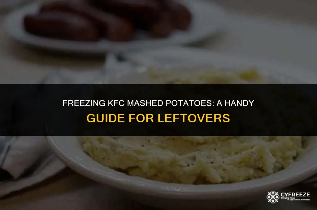 can kfc mashed potatoes be put in freezer