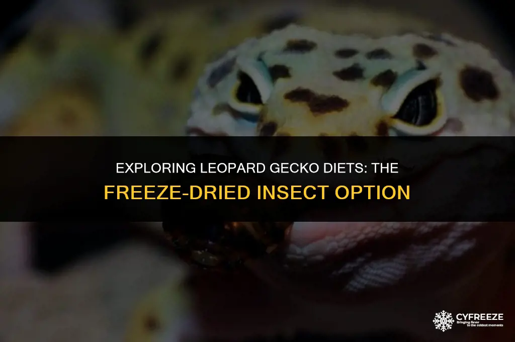can leopard geckos eat freeze dried insects