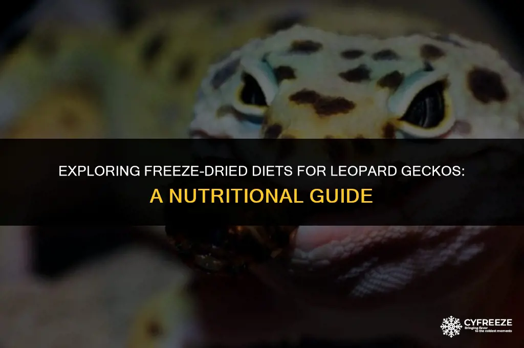 can leopard geckos have a diet of freeze dried food