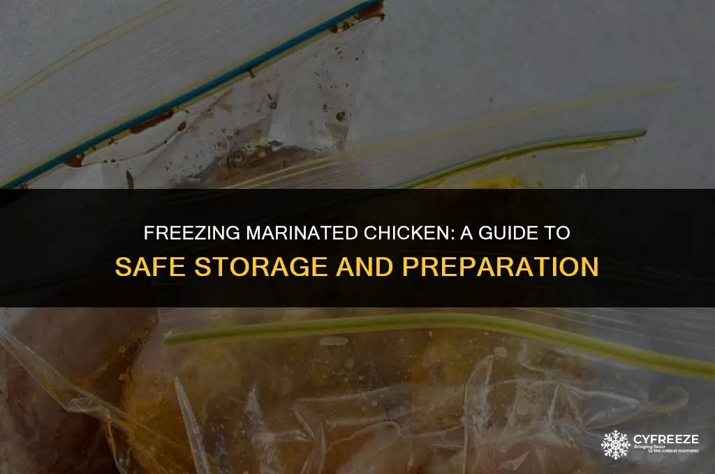 can marinated chicken be kept in freezer