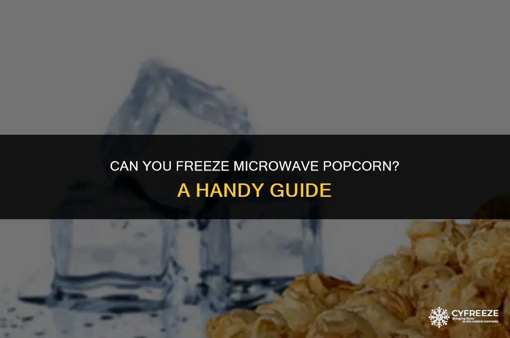 can microwave popcorn be put in freezer