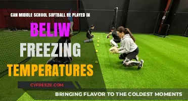 Can Middle School Softball Thrive in Below-Freezing Temperatures?