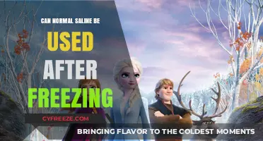 Can Frozen Normal Saline Be Safely Used? Expert Insights Revealed