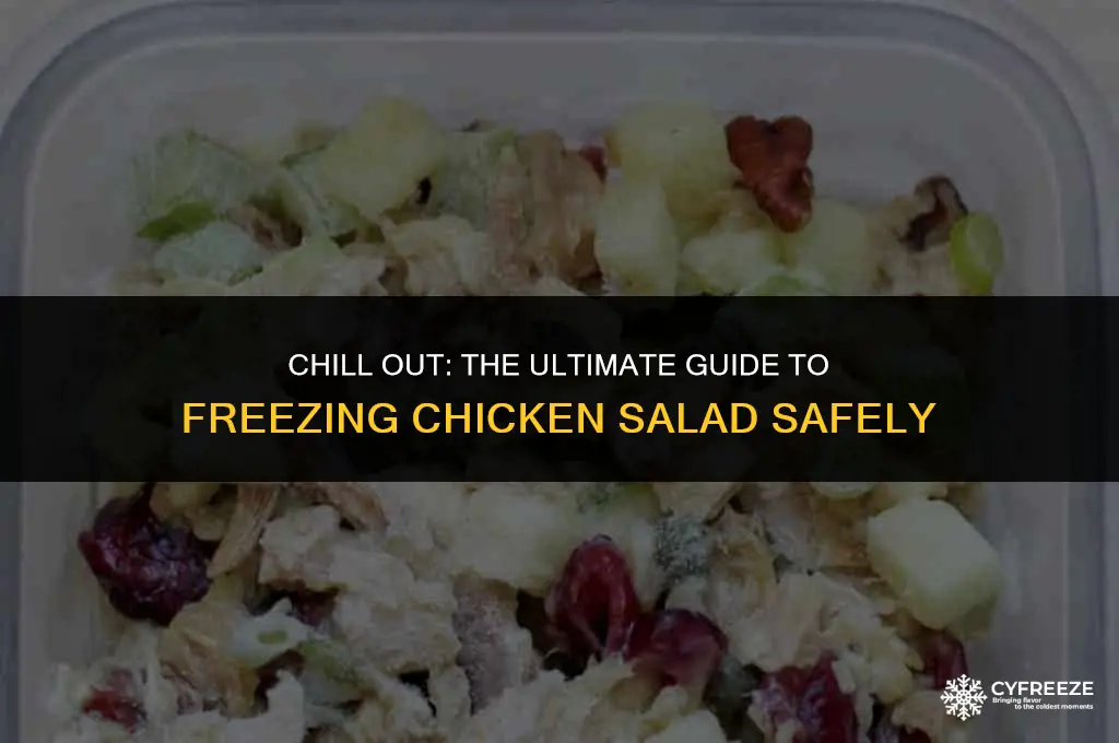 can o freeze chicken sald