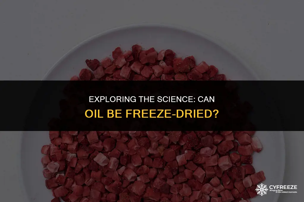 can oil be freeze dried