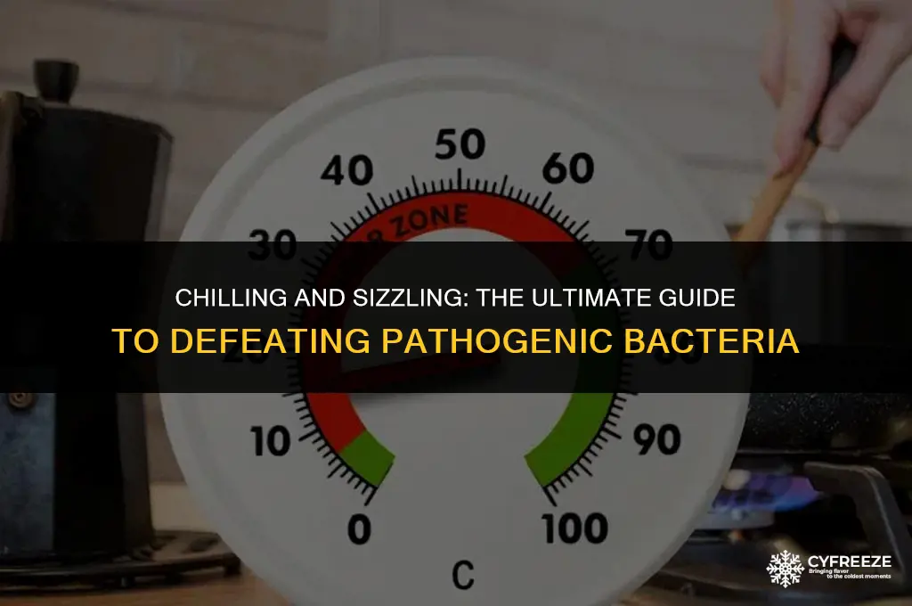 can pathogenic bacteria be destroyed by freezing and cooking