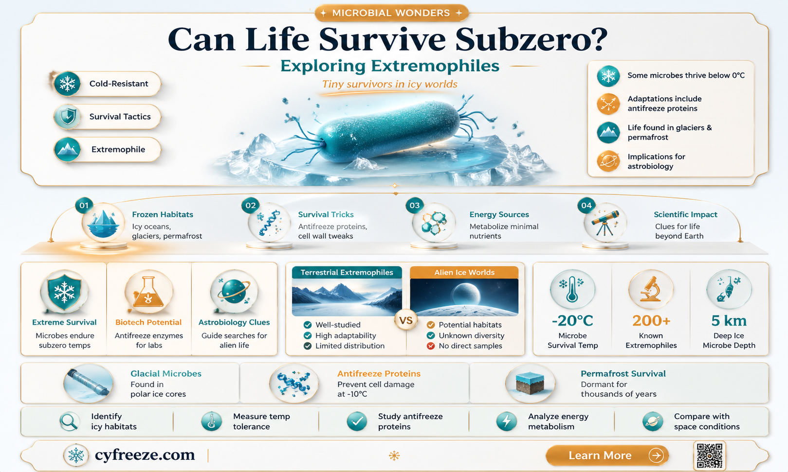 can prokaryotic life exist in temperatures below freezing