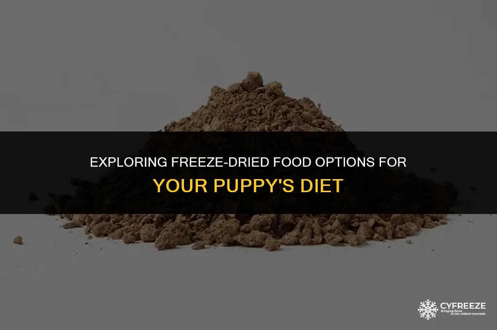can puppies eat freeze dried food