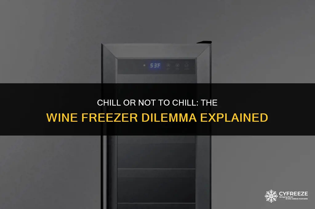 can put wine in freezer