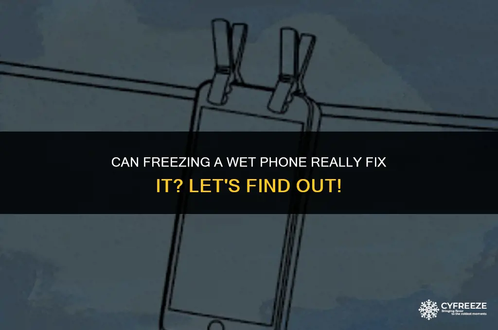 can putting a wet phone in the freezer fix it