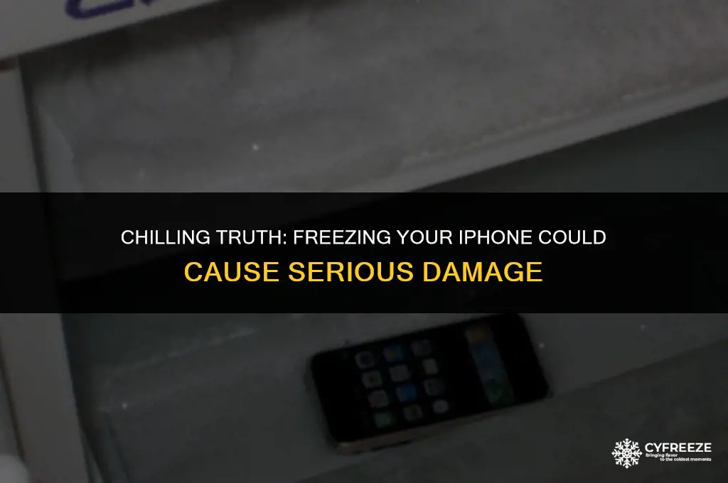 can putting your iphone in the freezer damage it
