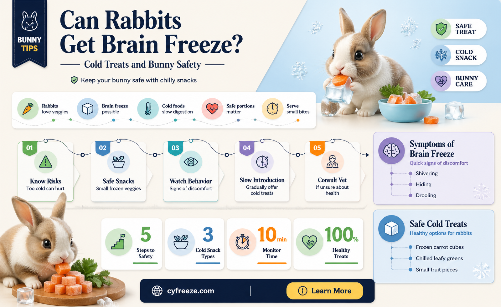 can rabbits get brain freeze