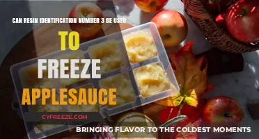 Freezing Applesauce Safely: Is Resin Identification Number 3 Suitable?