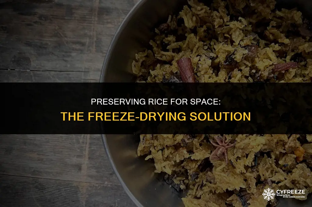 can rice be freeze dried for space