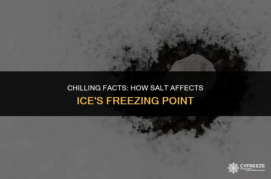 can salt lower the freezing point of ice