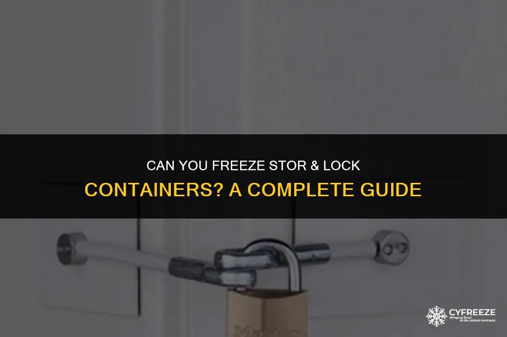 can stor & lock be put in freezer