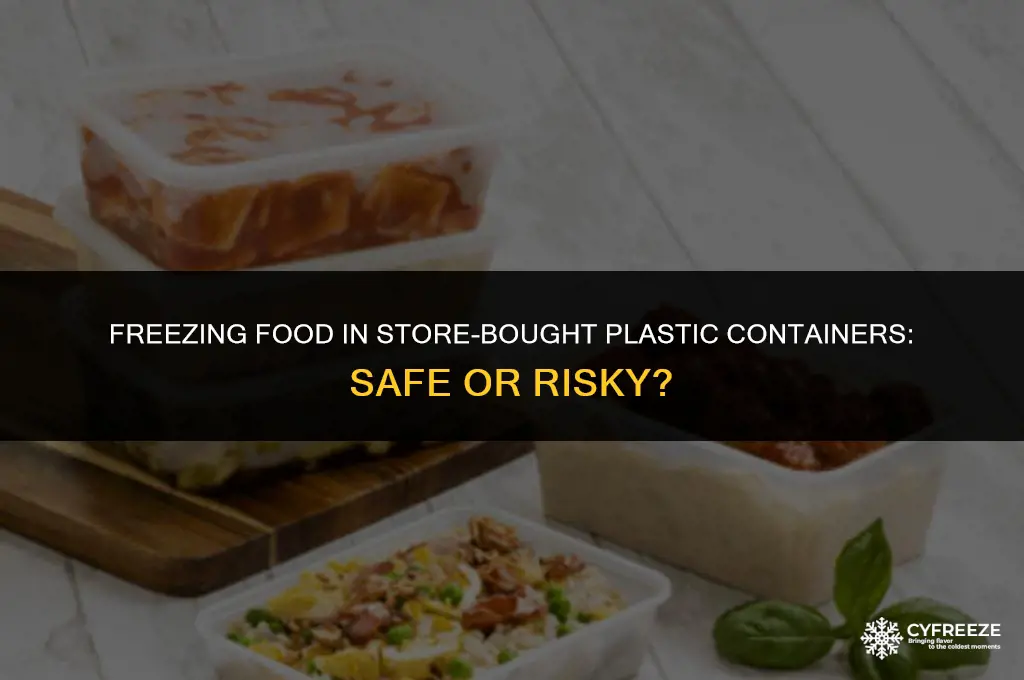 can store house plastic containers be put in freezer