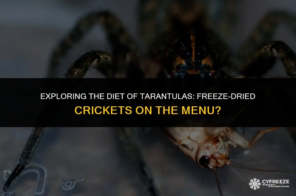 can tarantulas eat freeze dried crickets