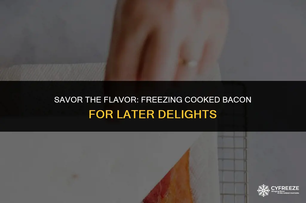 can tou freeze cooked bacon