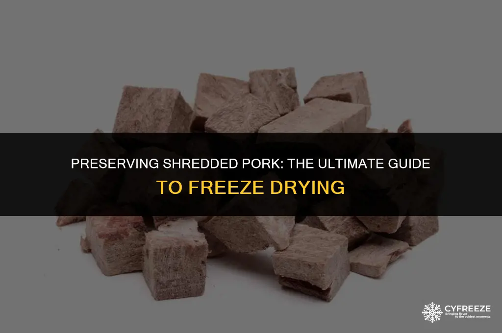 can u freeze dry shredded pork