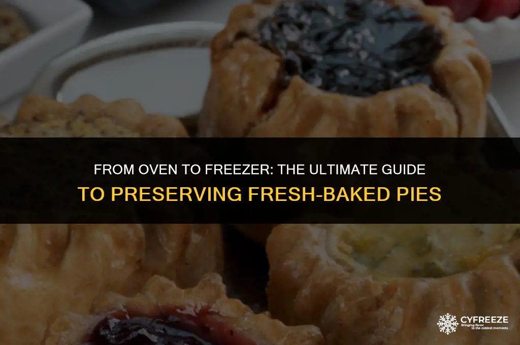 can u freeze fresh baked piea