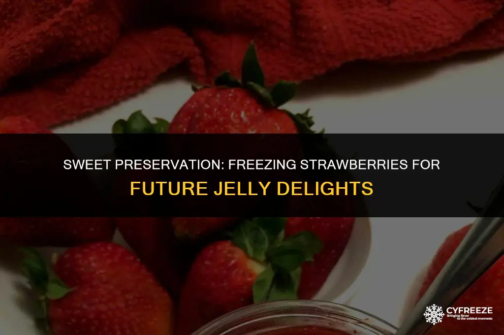can u freeze strawberries to make jelly later