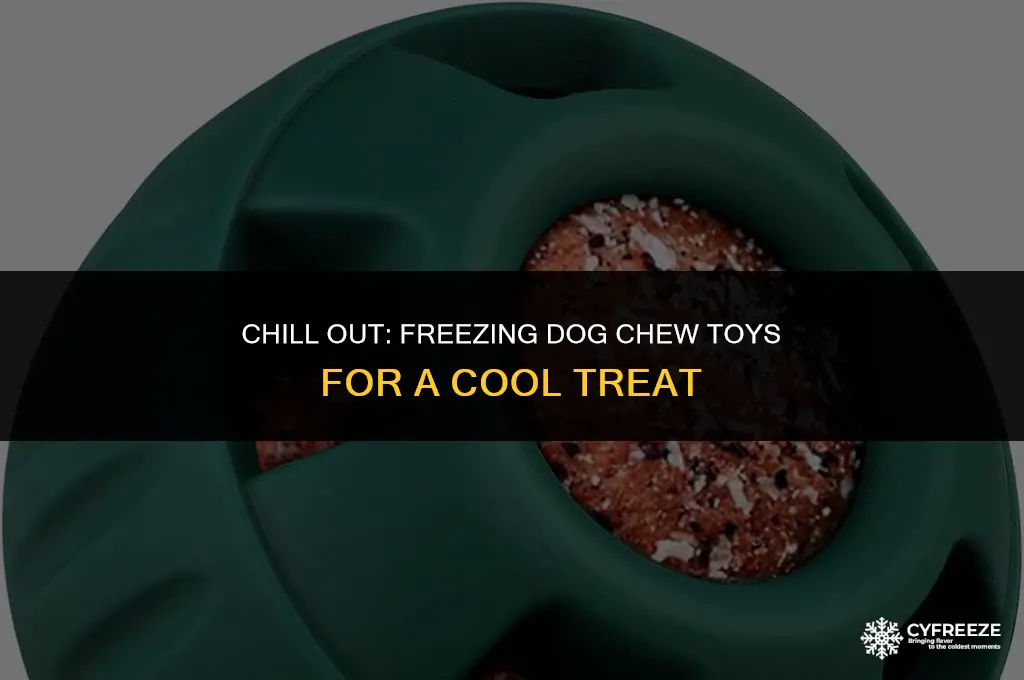 can u put dog chew toys in freezer