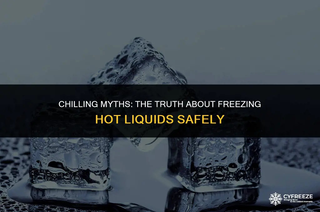 can u put hot liquid in freezer