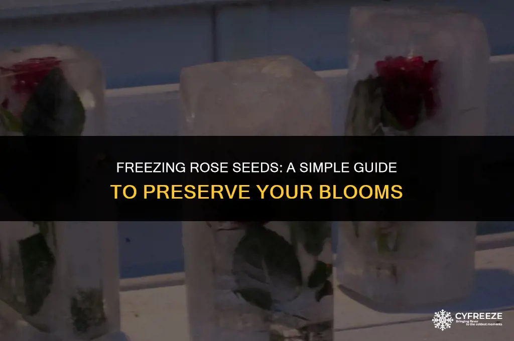 can u put rose seeds in the freezer