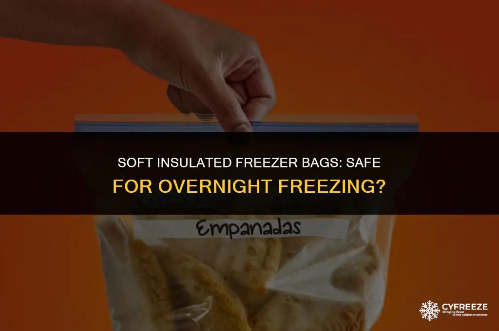can u put soft insulated freezer bags in freezer overnite