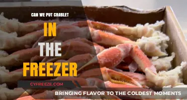 Can We Freeze Crablets? A Guide to Proper Storage and Preservation