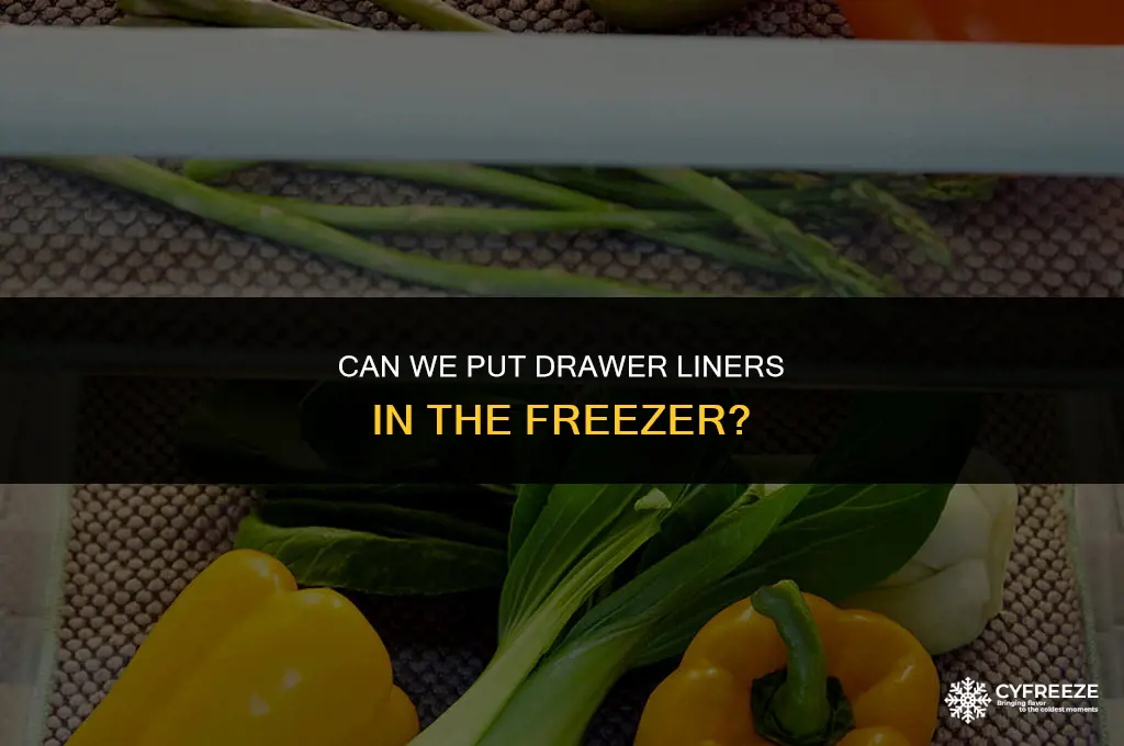 can we put drawr liner in freezer