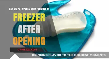 Safely Storing Opened Baby Formula: Freezer Guidelines for Parents