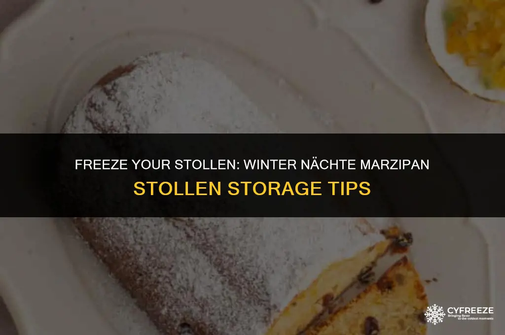 can winternacht marzipan stollen be put in freezer