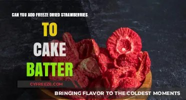Sweet Innovation: Freeze-Dried Strawberries in Cake Batter?