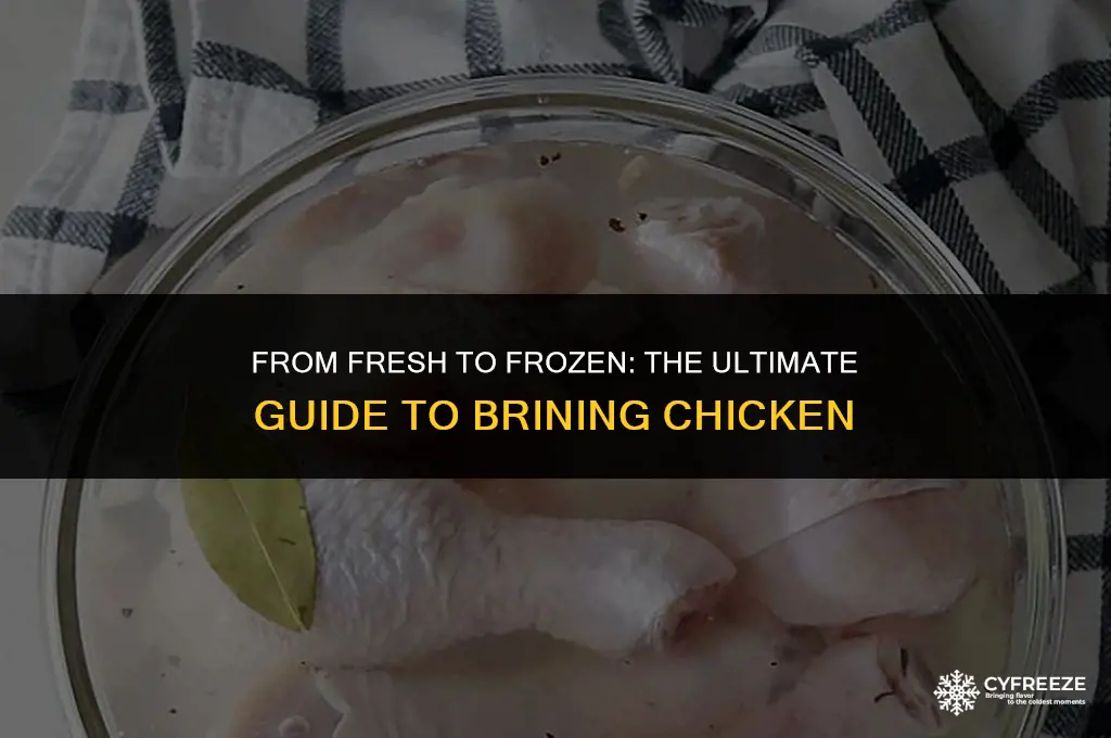 can you brine fresh chicken then freeze