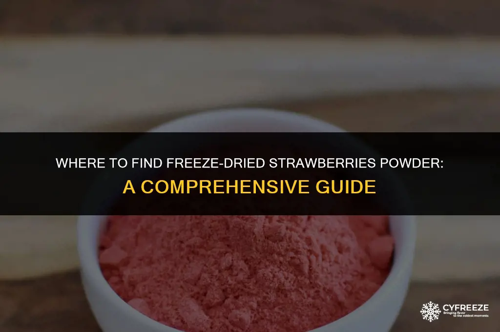 can you buy freeze dried strawberries powder