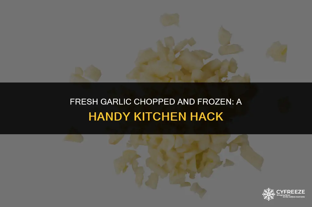 can you chop fresh garlic and then freeze it