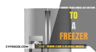 Transforming Your Sears Fridge 253 6072100 into a Freezer: A Step-by-Step Guide