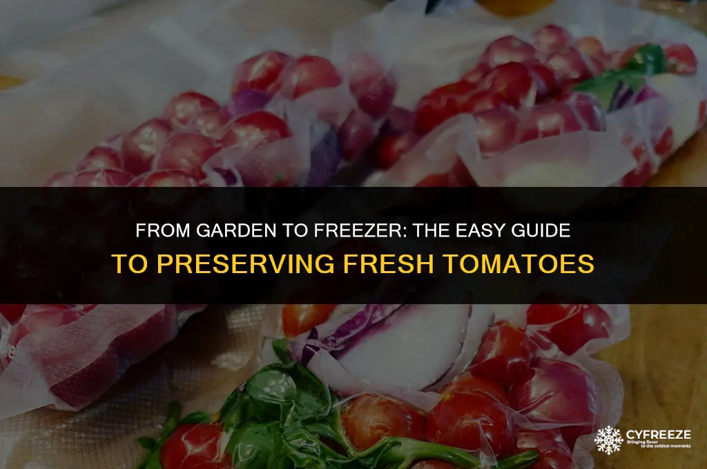 can you cook fresh tomatoes and then freeze them