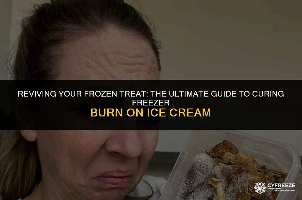can you cure freezer burn on ice cream